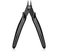 XFentech Alicates de Corte - 5 Pulgadas Corta Alambres Lateral de Precisión para Impresión 3D, Modelos de Plástico, Joyería y Electrónica, Negro