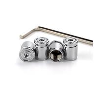 XFEU_sp 4 Piezas Tapones Rueda Coche para Mazda CX-8 2018-2023 2024 2025, Tapones De VáLvula De Coche, Tapa De VáLvula con Un Anillo De Sellado, Antifugas Antirrobo A Prueba De Polvo,C