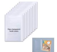 Xfeyaqlo portadas de libros A4-10 Tapa Libro Transparente - Cubiertas de libros transparentes, Protectores impermeables para libros - para la oficina en el hogar de la escuela