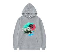 XFICSD Sudadera con Capucha Gustavo Cerati Sudadera Informal Y Cómoda Ropa Deportiva para Hombre, Sudadera Suelta De Manga Larga con Estampado De Dibujos Animados De Moda para Hombre-Grey||XS