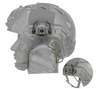 XFLHXY Adaptador de Auriculares con Riel para Casco Táctico, Soporte de Suspensión para Recogida, Protección Auxiliar para Casco Earmor, Sistema de Riel Rápido(Green)
