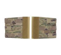 XFLHXY Par de Sillín Lateral Táctico para El Pecho Con Diseño Molle, Expansor de Aro y Bucle, Panel de Entrada Lateral de Ala, Accesorios Compatibles(CP)