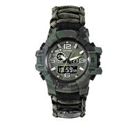 XFLHXY Reloj Táctico de Supervivencia 23 en 1 para Hombre, Multifuncional, Resistente al Agua, para Exteriores, Pulsera Ajustable con Brújula y Correa de Paracord(Color3)
