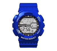 XFLHXY Relojes Tácticos para Hombre, Reloj Militar Deportivo para Exteriores, Resistente al Agua hasta 5 ATM, Digital, Analógico, Alarma, Cronómetro, Reloj de Pulsera de Esfera Grande(Blue)