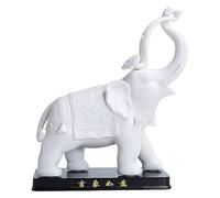 XFLSDHGD Escultura Mesa Elefante cerámica Feng Shui Adornos de Elefante decoración del Elefante artesanía de esculturas decoración de la Oficina estatuas de Riqueza estatuas