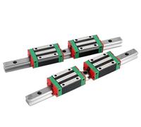 XFLSDHGD Guía Lineal HGR25 25 mm 2pc Rail Lineal de riel de Cualquier Longitud+ Carro Lineal de 4pc HGH25CA o Piezas HGW25cc (850 mm)