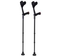 XFLSDHGD Muletas del antebrazo Ajustable 1 par de muletas del antebrazo - Manja de muleta de Manguito liviano - Ajustable con una empuñadura cómoda - Resistente de Alta Densidad