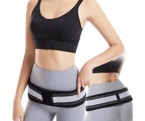 XFLYP Cinturón de Cadera Sacroilíaca, Antideslizante Ajustable Cinturón Pélvico para Unisex que Alivia el Dolor Ciático, Pélvico, de La Pierna y del Nervio Sacro Causado Por La Disfunción B