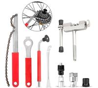 XFLYP Herramienta de eliminación, 8PCS Kit de Herramientas de LáTigo de Cadena de Bicicleta, Bloqueo de Cassette de Bicicleta de Cassette de Bicicleta con látigo de Cadena Llave