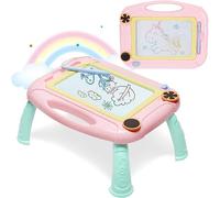 XFLYP Pizarra Magnética Infantil, Magnético para Dibuja con Patas, Portátil Magnético Pintura de la Escritura Doodle Sketch Pad Regalos, Regalos de Cumpleaños para Niñas Niños 1 2 3 Años