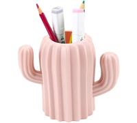 XFLYP Porta Lápices para Bolígrafos, Portalápices En Forma de Cactus Titular de la Pluma, Creativo Personalizado de Escritorio Caja de Almacenamiento para Escritorio, Tocador (Rosa)