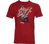 XFNPWYJUZ Legends T-Shirt Kevin Schwantz 34 Mens Short Sleeve Top Red Size Small