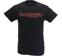 XFNPWYJUZ Mens Black Iggy and The Stooges Vintage T Shirt Black Black