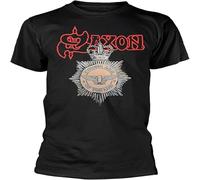 XFNPWYJUZ Saxon Strong Arm of The Law Black Sport T Shirts Mnner Damen Herren Wei