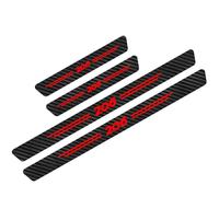 XFNWT 4pcs Puerta Estribos Coche para Peu-geot Decoración para estribos de Coche Pegatinas Protectores de Umbral de Puerta de Coche de Fibra de Carbono,206 Red