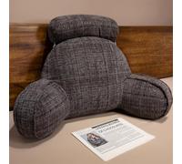 XFNWT Almohada de Lectura con Funda extraíble y Lavable, Suave y esponjosa, Ideal para Cama, sofá y Suelo, Ideal para Jugar y Relajarse Viendo la televisión, Ideal para niños y Adultos,Grey-65 * 45cm