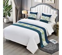 XFNWT Camino de Cama para el hogar u Hotel: aporta Estilo y protección como una Bufanda Decorativa para los pies de la Cama, una Suave Funda de Colcha y una acogedora Manta Decorativa,D-50 * 180cm