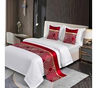 XFNWT Camino de Cama para el hogar u Hotel: aporta Estilo y protección como una Bufanda Decorativa para los pies de la Cama, una Suave Funda de Colcha y una acogedora Manta Decorativa,F-50 * 180cm