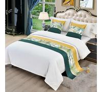 XFNWT Camino de Cama para el hogar u Hotel: aporta Estilo y protección como una Bufanda Decorativa para los pies de la Cama, una Suave Funda de Colcha y una acogedora Manta Decorativa,B-50 * 180cm