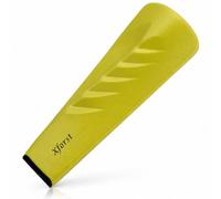 Xforst Cuña para Partir Leña Giratoria 2,25 kg - Acero Forjado Macizo Helicoidal para Troncos y Madera Dura - Partidor y Astilladora de Leña Manual con Funda, Amarillo Señal SK5G