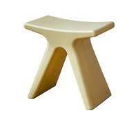 XFParts Moderno taburete de ducha de plástico, impermeable, antideslizante, para baño, sala de estar, dormitorio, cocina, cómodo y resistente, 43,5 x 24 x 41,5 cm (verde)
