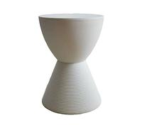 XFParts Taburete de aderezo de plástico Redondo Blanco con Almacenamiento para el baño y el Dormitorio Fuerte Taburete de Maquillaje Duradero para Sala de Estar 30 × 42 cm Enterprise powerfully