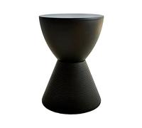 XFParts Taburete de aderezo de plástico Redondo con Almacenamiento para baño y Dormitorio Taburete de Maquillaje Fuerte y Duradero para Sala de Estar 30 × 42 cm Enterprise Negro powerfully
