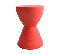 XFParts Taburete de aderezo de plástico Redondo con Taburete de Maquillaje Duradero para el baño y el Dormitorio Fuerte y Resistente 30 × 42 cm de Color Rojo Enterprise powerfully