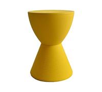 XFParts Taburete de aderezo de plástico Redondo Moderno con Almacenamiento Taburete de Maquillaje Fuerte y Duradero para Sala de Estar y Dormitorio de 30 × 42 cm Enterprise Amarillo powerfully