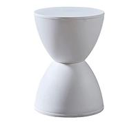 XFParts Taburete de aderezo de plástico Redondo Taburete de Ducha Impermeable Antideslizante Taburete de Comedor Duradero para Maquillaje de Dormitorio 30 × 42.5 cm Enterprise Blanco powerfully