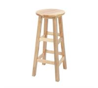 XFParts Taburete de Bar de bambú rústico Taburete Redondo sin Respaldo para la Cocina de la Isla de Cocina Estilo Granja de Madera Altas (tamaño: 70 cm/27.5in) Enterprise powerfully