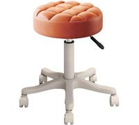 XFParts Taburete de Cuero Enrollable, Taburete de Masaje de Trabajo Silla de tareas, Taburete de SPA Ajustable Altura giratoria, Taburete de salón de salón powerfully