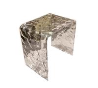 XFParts Taburete de plástico acrílico para la Entrada Asiento Transparente pequeño para Sala de Estar baño baño diseño Moldeado de una Pieza 41 * 29 * 42 cm Enterprise powerfully