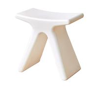 XFParts Taburete de plástico Moderno para baño de baño Impermeable y Asiento Antideslizante cómodo para la Sala de Estar y Cocina 43.5 × 24 × 41.5 cm (Blanco) Enterprise powerfully
