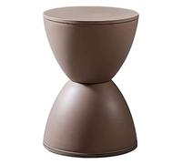 XFParts Taburete de plástico Redondo Taburete de Ducha Impermeable Antideslizante Taburete de Comedor Duradero para la Sala de Estar maquillador 30 × 42.5 cm (Color: Caqui) Empresa powerfully