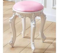 XFParts Taburete de tocador Rosa Vintage con Patas de Acero de plástico para vestidor/Sala de Estar/Empresa powerfully