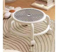 XFParts Taburete giratorio giratorio con polea, reposapiés, taburete giratorio multiusos para pedicura (Grau) potente
