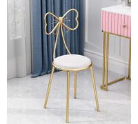 XFParts Taburo de Maquillaje de Respaldo de Terciopelo Rosa con Silla de tocador de Bowknot Chic para Maquillaje glamoroso cómodos Asientos para una Elegante Empresa de Vestimenta powerfully