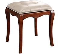 XFParts Tobos de tocador para Dormitorio, colchón de esponjas de Alta Densidad, Taburete Exquisito y de Moda, de Entrada de Calzado de casa, 46x38x42cm (Blanco) powerfully