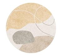 XFSHKJS Alfombra Redonda alfombras de área Suave 80 cm 100 cm 120 cm 140cm 160 cm Alfombras de 200 cm Mat Rug Washable Anti Slip para la Sala de Estar Decoración de Habitaciones para niños