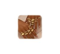 XFSRG 12 Piezas Anillos Mujer Geometría Simple Lujo Ligero Anillo Personalidad Ajustable Joyas de Moda