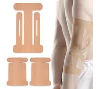XFSRG 12 Piezas Esparadrapo Deportivo Codos PreCut Kinesiotapes Respetuosa con la Piel Resistente al Agua y Elástica para Deportes(Beige)