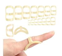 XFSRG 14 Piezas Férula Dedo Férulas Ovaladas para Dedo Soporte Pulgar Para Soporte y Protección De La Artritis Gatillo Evita que se Doblen (1~14)