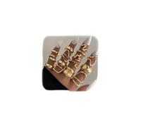 XFSRG 15 Piezas Anillos Mujer Geometría Simple Lujo Ligero Anillo Personalidad Ajustable Joyas de Moda