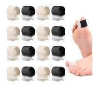 XFSRG 16 Piezas Separador de Dedos los Pies Corrector del Pie Corrector Dedo Martillo para Juanetes Separador de Dedos Superpuestos Anillo Elástico para Dedo Gordo