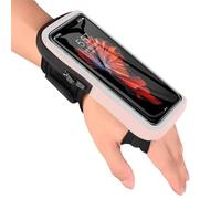 XFSRG 2 EN 1 Brazalete para Teléfono De Muñeca como Funda Ajustable Y Soporte para Móvil Ideal para Correr Y Deporte con Diseño Práctico para Llevar Seguro Durante El Entrenamiento (Rojo)