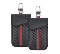 XFSRG 2 Piezas Bolsa para Llaves de Coche, Organizador de Llaves Antirrobo Coche - Funda Llaves Blindaje Señal Anti RFID/NFC/WiFi Protección Contra Robo