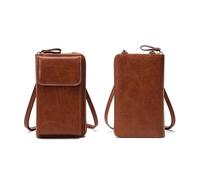 XFSRG 2 Piezas Bolso Movil Mujer Pequeñ Bolso Bandolera PU Mini Bolsa de Teléfono Móvil Hombro Cremalleras Bolsillos Casual Ajustable y ExtraíBle Crossbody con Correa Ancha