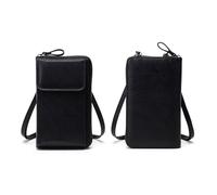 XFSRG 2 Piezas Bolso Movil Mujer Pequeñ Bolso Bandolera PU Mini Bolsa de Teléfono Móvil Hombro Cremalleras Bolsillos Casual Ajustable y ExtraíBle Crossbody con Correa Ancha