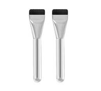 XFSRG 2 Piezas Brocha de Maquillaje Fluido Brochas para Base Impecables Magic Foundation Brush con Caja para Bases Cremosas en Polvo o Líquidas(Blanco)
